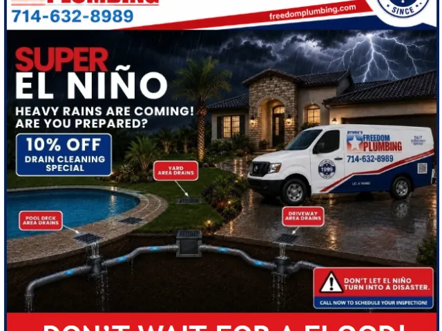 El Niño Tropical Rain Season: Protect Your Plumbing
