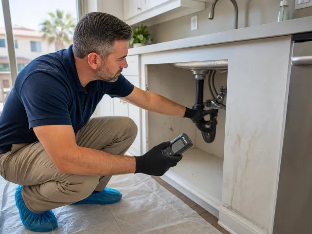 Leak Detection for Kitchen Drain Leaks in Orange County