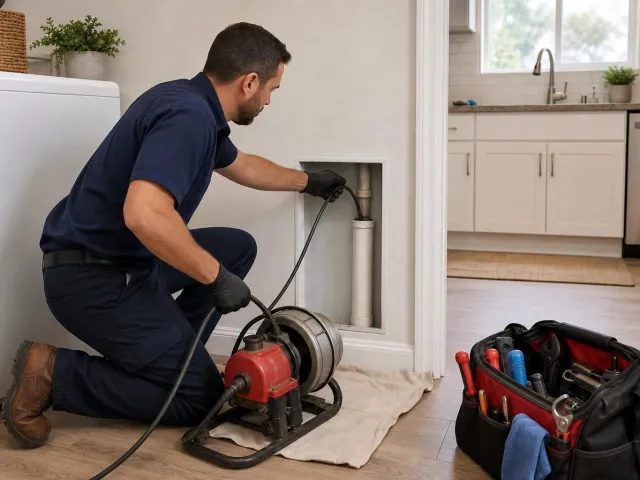 Snake a Laundry Drain: Stop Kitchen Sink Backups Fast