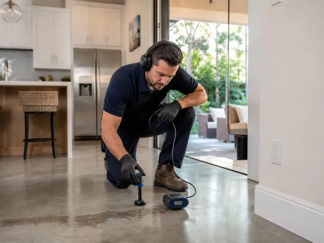 Slab Leak Repair for Water Rising Through Concrete